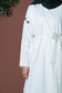 Ivory Linen Jacket wrap dress