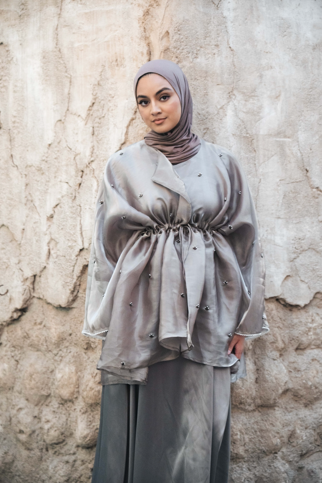 Organza Peplum Style - Sage Green