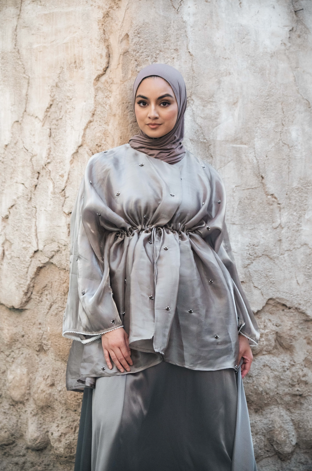 Organza Peplum Style - Sage Green