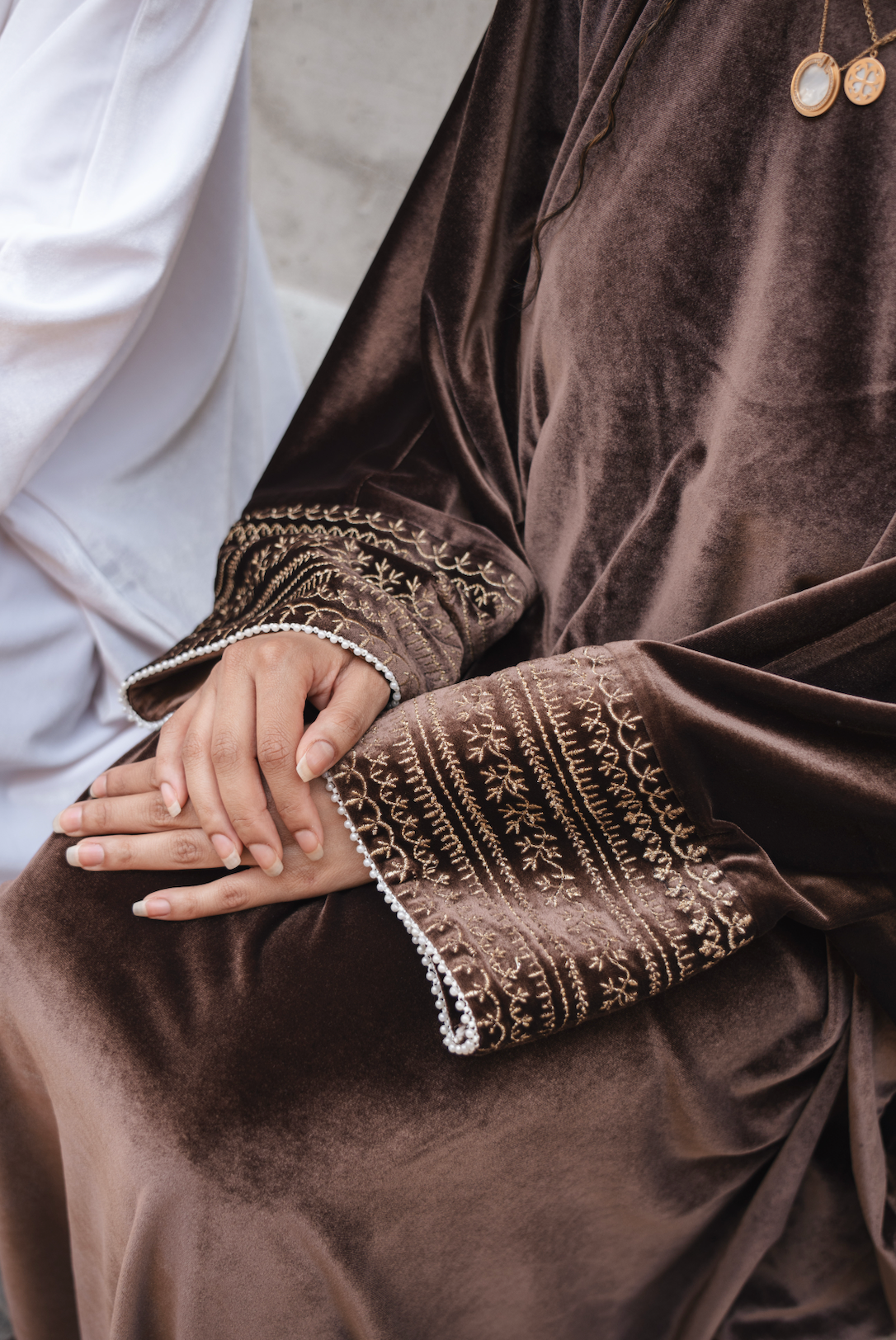 Velvet Kaftan - Brown